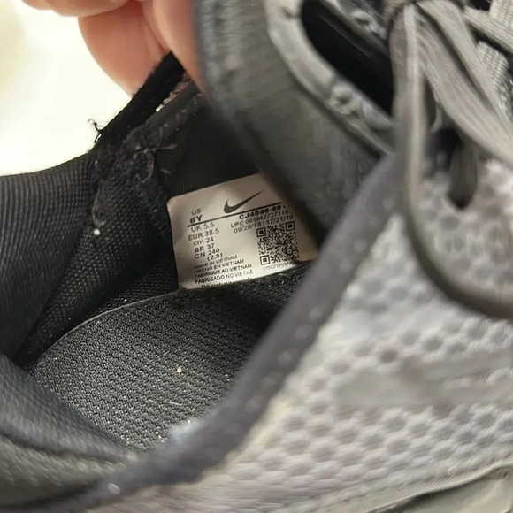 Nike Big Air Max 2090 Sneakers Shoes Black Anthracite Wolf Grey Kids Size 6 Y 6Y - Picture 8 of 10